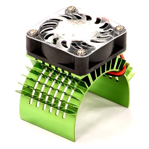 하비몬[#C23138GREEN] 46mm~49mm Super Motor Heatsink+Cooling Fan 750 for Traxxas Summit (Green)[상품코드]INTEGY